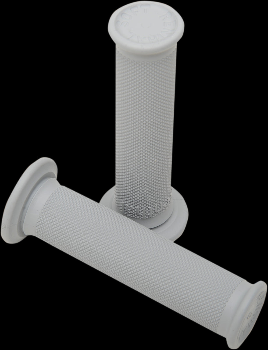 Renthal Soft Grey Grips Full Diamond Quad ATV Grips